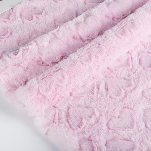 Soft Knitted Plush Fabric for Winter Coat 100% Polyester Rabbit Faux Fur Brush Pattern