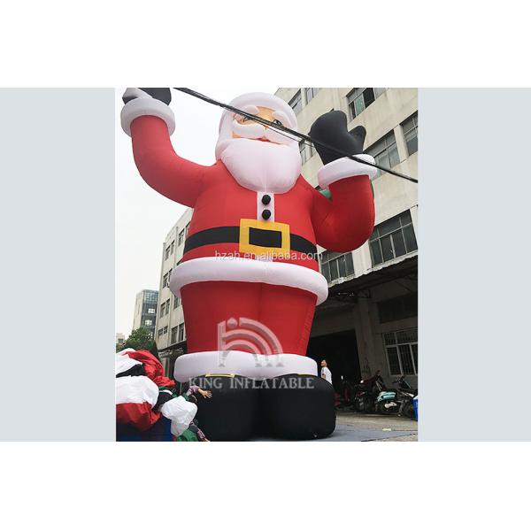Giant 33 Ft / 10M Inflatable Santa Outdoor Inflatable Christmas Decoration Blow Up Santa Claus