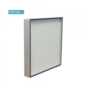 Buy cheap Extruded Aluminum Frame H14 HEPA Filter Top Side Gel Seal For GMP Clean Room product