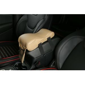 PU Leather Organizer Memory foam Car Armrest Cushion