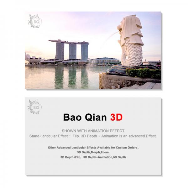 Quality 3D Business Card Design 3D Lenticular Card Personalised 3D Printed for sale
