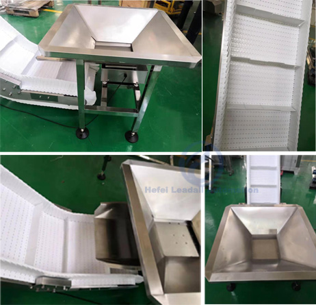 Bulk Handling Inclined Belt Conveyor Custom Color For Transporting Grain