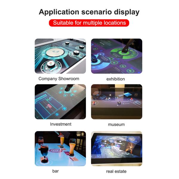 43 Inch Android Interactive Multi Touch Screen Bar Table, Smurfs Object Recognition Table