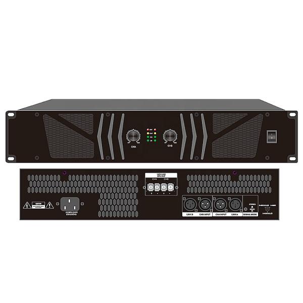 1500w PA Amplifier 2 Channel Power Amplifier Class D Broadcast Amplifier