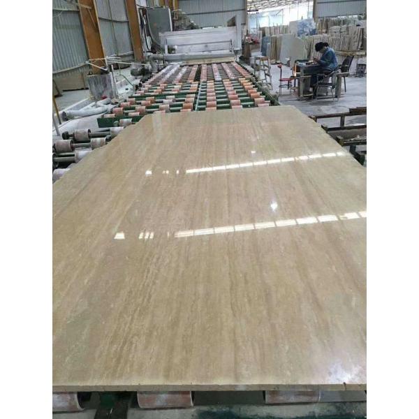 Building Marble Stone Slab Tile Roman Travertine Style 2.7 G / Cm³ Density