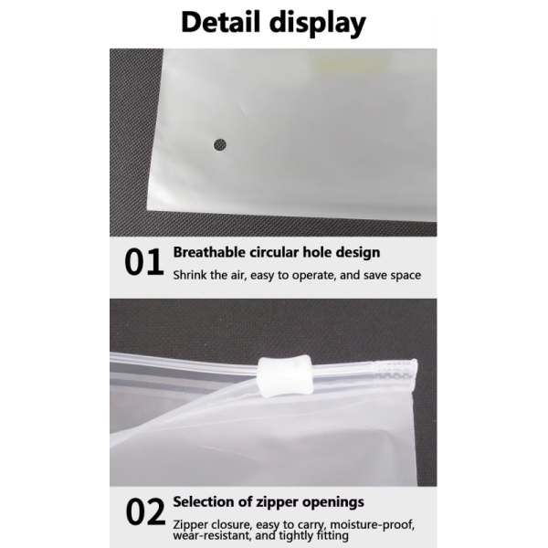 Customizable Logo Biodegradable Packaging Bag with Frosted Plastic Zipper for Children's Clothing for T-shirts Socks Shoes