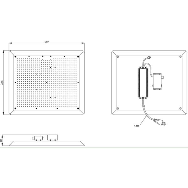 Dimmable Full Spectrum White Light 660nm Quantum Board LED Grow Light For Indoor Growing