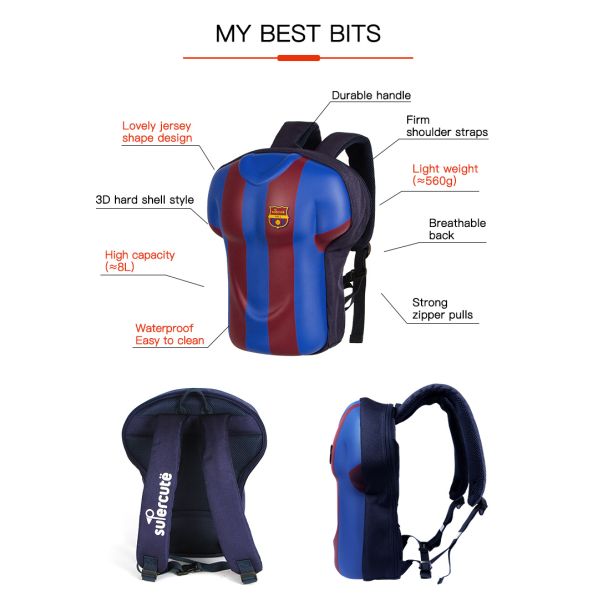 Customization High Quality EVA Jersey Backpack Personalized School Bags For Kids