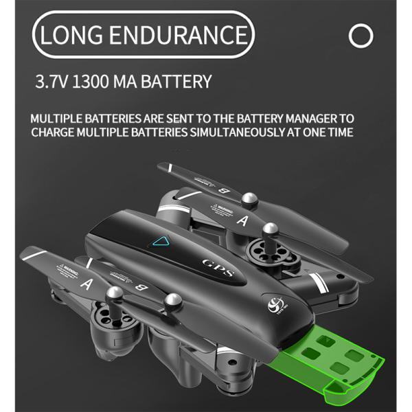 Off Point Flying 5G Foldable Arm 1300mah RC Camera Drone