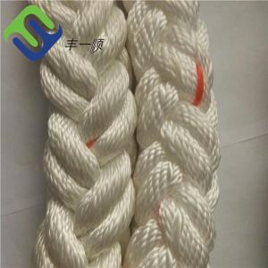 China 8 Strand Polyester Marine Fiber Rope For Marine Mooring Vessel Barging on sale