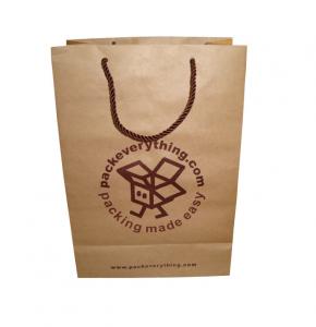 Buy cheap Printed Kraft Merchandise Bags Brown Kraft Paper Carrier Bags Packaging Wholesale product
