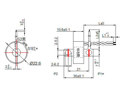 Slot Type Primary Mini Current Transformer High Precision with Electric Wire