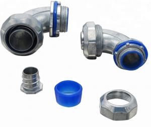 China UL Listed Electrical Conduit Fittings Liquid Tight Conduit Connectors 90 Degree on sale