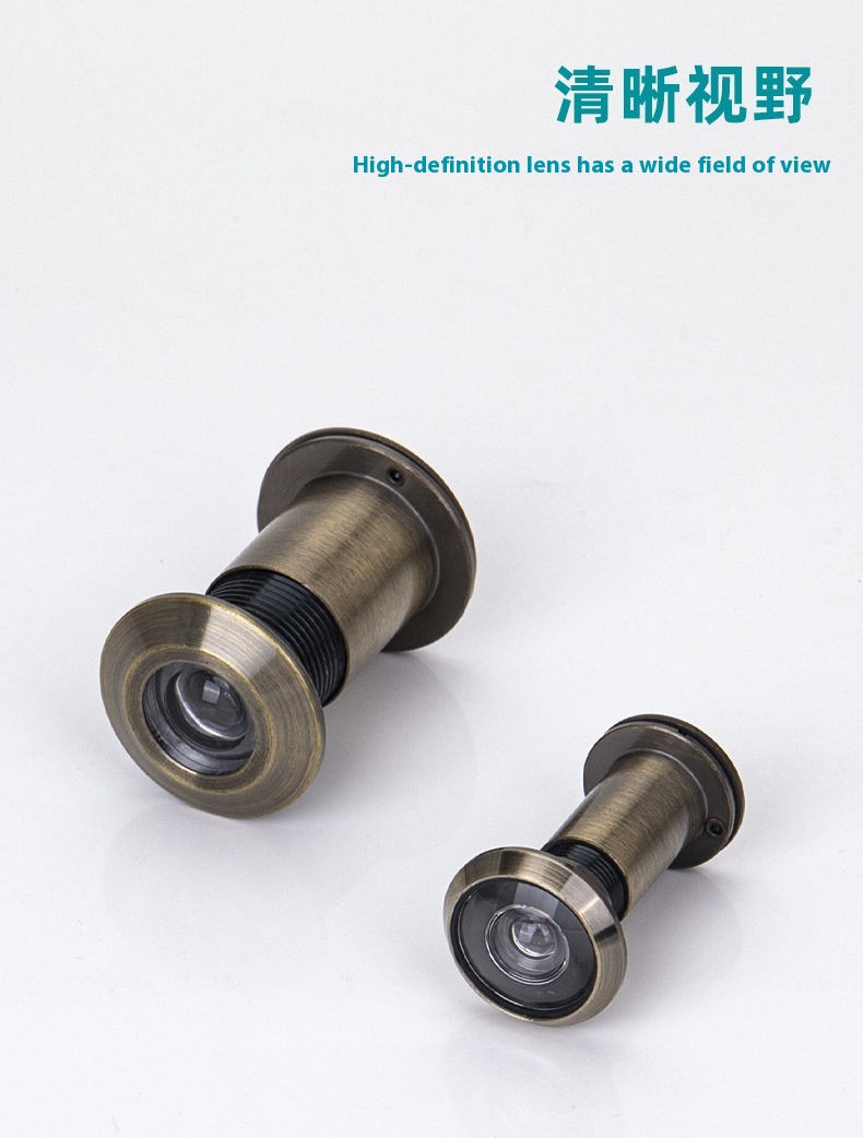 Modern High-Definition Thickened Waterproof Fire-Rated Side Sliding Cat Eye Mirror Apartment Villa Hotel Factory-Direct Zinc
