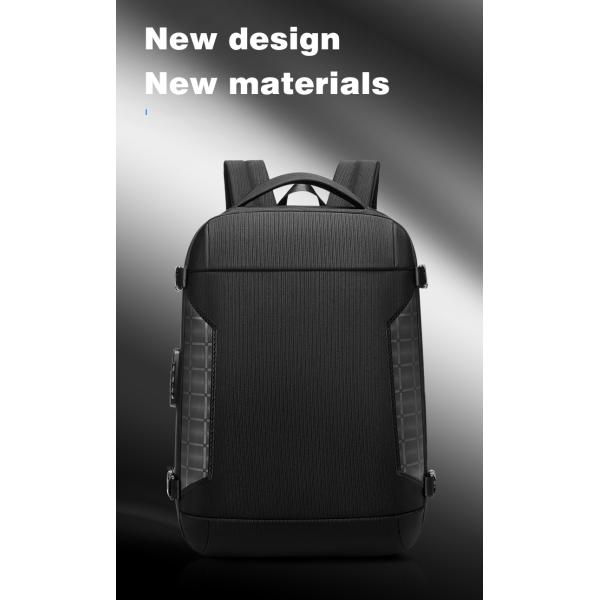 1680D Polyester Waterproof Business Backpack Large Space Eco Friendly