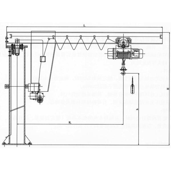 New type free standing slewing 5ton jib crane price, workshop used jib crane for slae