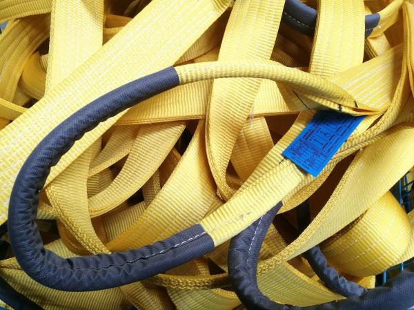 Quality flat synthetical fibre lifting sling, According to JB/T 8521,  EN1492-1 , AS 1353 , CE, GS Certifiate approved for sale