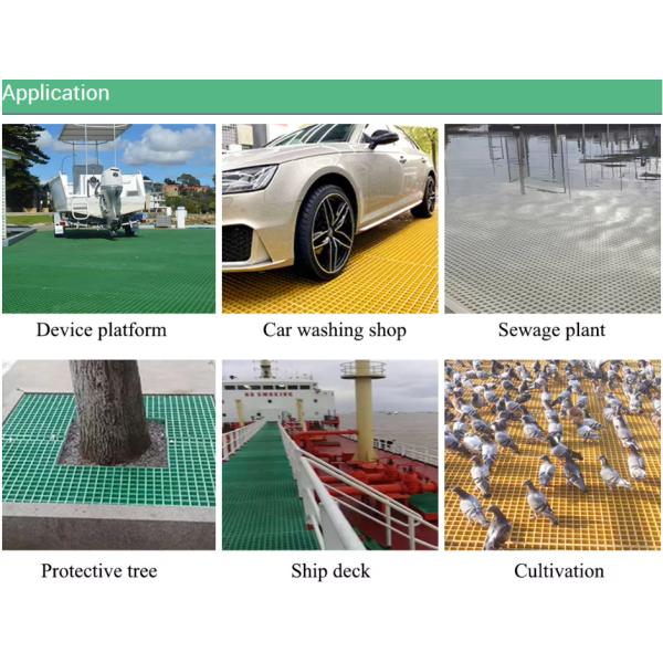 40*40*30mm Solar roof top panel mesh pedestrian walkway fiberglass grating FRP solar walkway