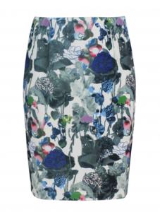 Buy cheap Colorful Printed Ladies Fashion Skirts Slim Fit Pencil Skirt With Invisible Zipper product