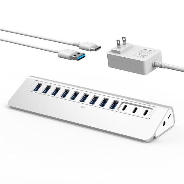 USB Type-C Hub with Type C Port and Aluminum Alloy Material