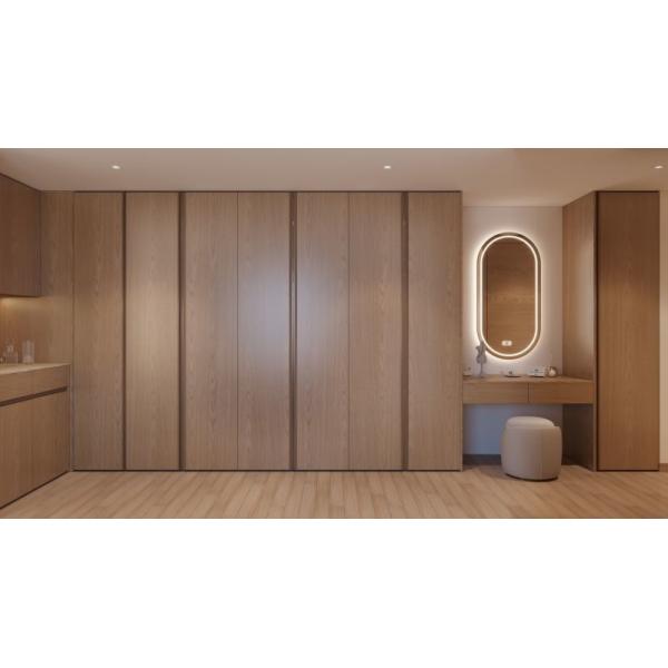 Corner Stainless Steel Wardrobe With Mini Bar & Vanity