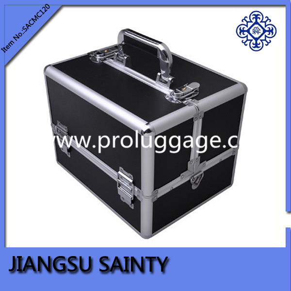 Promitional black PVC case makeup vanity box