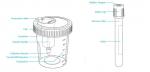 Medical specimen container sample container disposable urine vacuum collector
