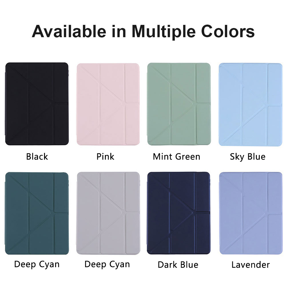 Custom Back Pattern Clear Acrylic Tablet Case for iPad 13 Inch Y-Shape Multi-Angle Stand,Auto Sleep Wake,Built-in Pencil Holder