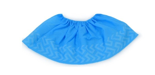 T0.5mm Disposable Indoor Shoe Covers , Blue Shoe Protectors Single Use