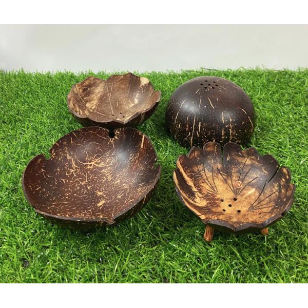 Firlar Bathroom Coconut Shell Soap Box Natural Handmade For Kitchen Tub