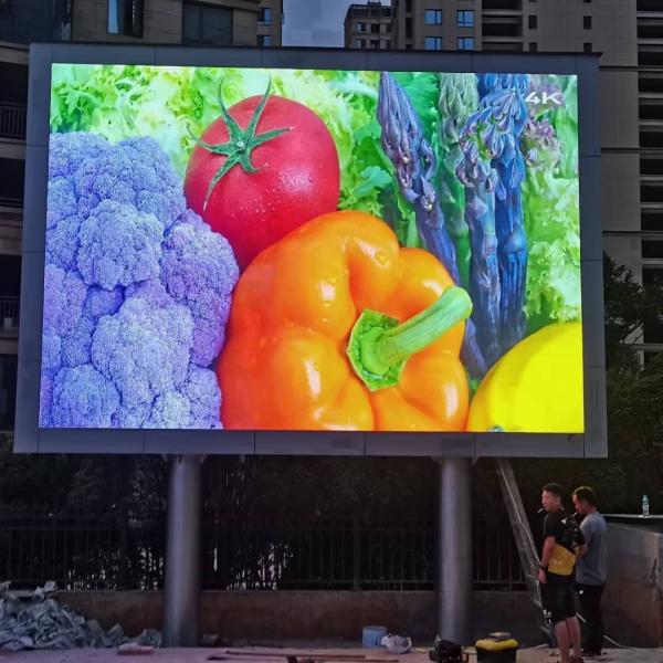 outdoor full color p6 p8 p10 good quality fixed waterproof ip65 cabinet led video wall and 3840hz refresh rate
