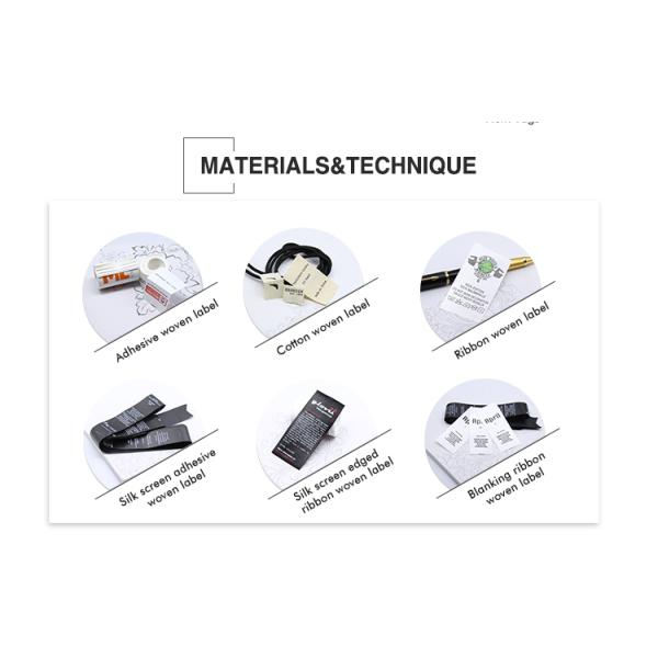Customized Private Design White Label Clothing Wholesale Woven Label Private Cloth Label Clothing