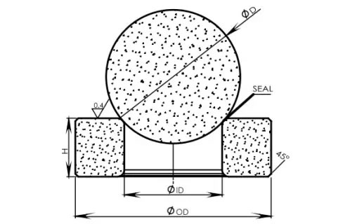 Tungsten carbide ball and seat image 1