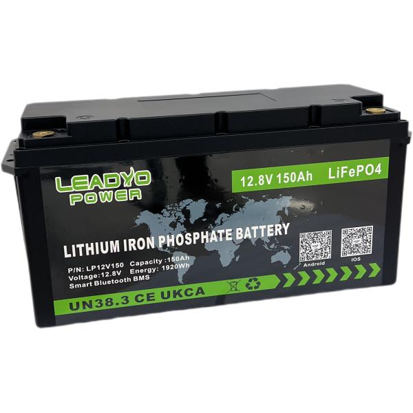 Rechargeable BMS Lithium Ion Battery 12v 100Ah 120Ah 150Ah LiFePO4 Deep Cycle Marine&RV Batteries