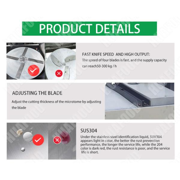 304 Stainless Steel Multifunction Vegetable Cutting Machine Automatic Cashew Nut Slicer