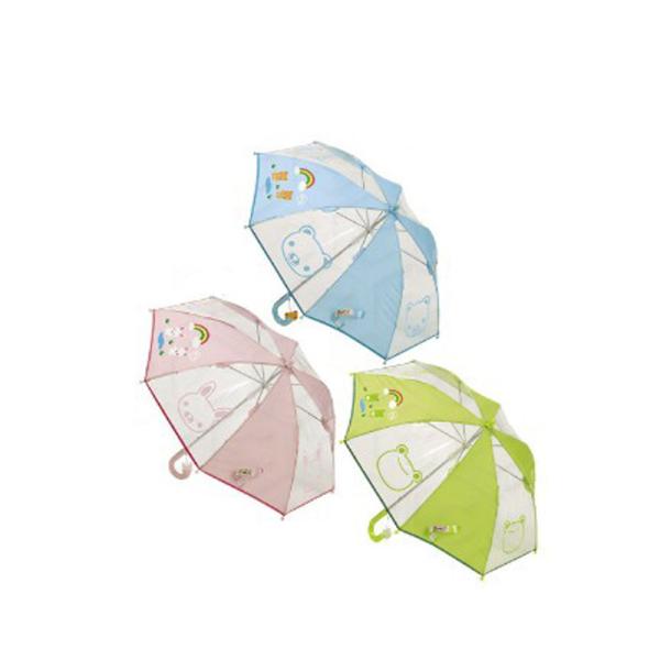 Straight Poe Pvc Transparent Clear See Through Umbrella Storm Proof Lightweight