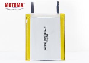 Buy cheap 3.7V 1100mAh Rechargable Lithium Polymer Battery 3.0*50*68mm Motoma Batteries For IOT Devices product