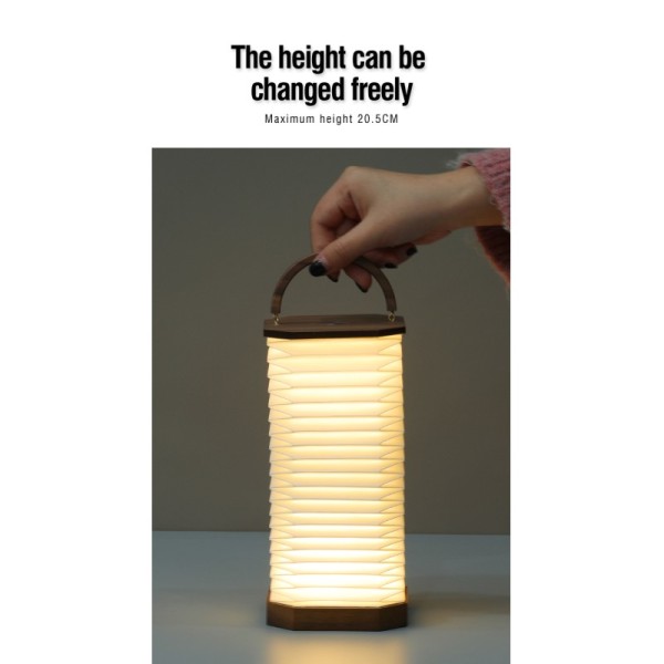 LED Table Night Reading Accordion Light For Camping 3000K RGB