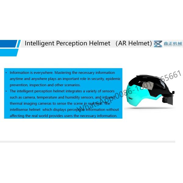 Face Recognition Thermometer Smart Temperature Measuring Helmet