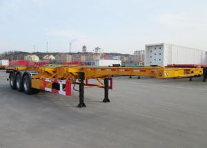 China CIMC tri axle 40 foot skeleton container trailers chassis 20 foot skel container truck and trailer for sale on sale