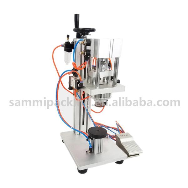 High Quality Semi-Automatic Pneumatic Corking Machine for Perfume Bottles for Food Medical Beverage Chemical Applications