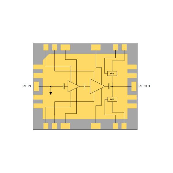 Block Diagram - Qorvo QPA1009 17W Wideband GaN on SiC Power Amplifier QPA1009 Integrated Circuits ICs 12.7GHz 17W PA PHS 1 Channel