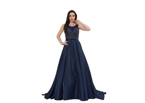 Quality Comfortable Forging Middle Eastern Evening Dresses Sequin Long Beading Custom Size for sale