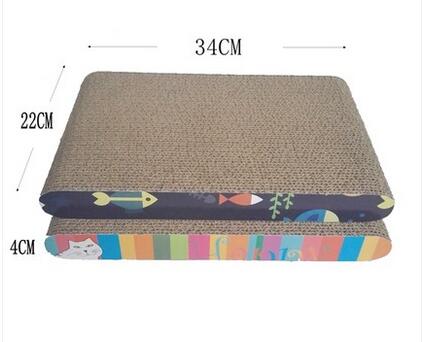 Catnip Inside Cardboard Cat Bed , Thick Cat Claws Scratching Pad Light Weight