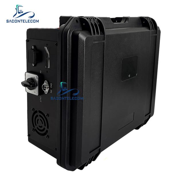 10 Bands 90W Output Power 5G Blocking Luggage Jammer with Adjustable Frequency and RJ485 Port