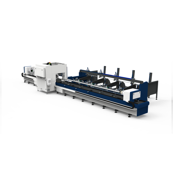 High Speed 3 Chucks Pipe Cutting Machine Standard Model Fully Automatic Loading