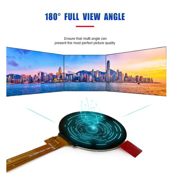 1.6 Inch Circular TFT LCD Module MIPI 400x400 Resolution IC ST7797