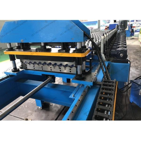 Automatic Cr12 Corrugated Roofing Machine PLC Metal Tile Roll Forming Equipment
