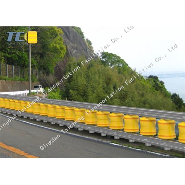 Anti Crash Roller Crash Barrier Q235 Q265 Steel Frame , Roller Safety Barrier
