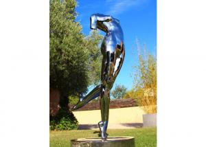 China 180cm High Stainless Steel Life Size Dancing Lady Sculpture on sale